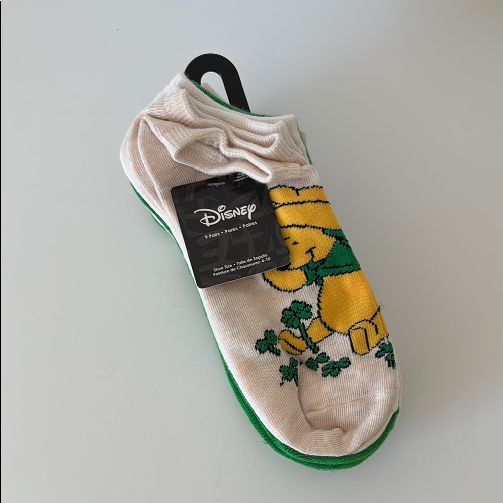 Disney St Patrick’s Day Winnie the Pooh Socks